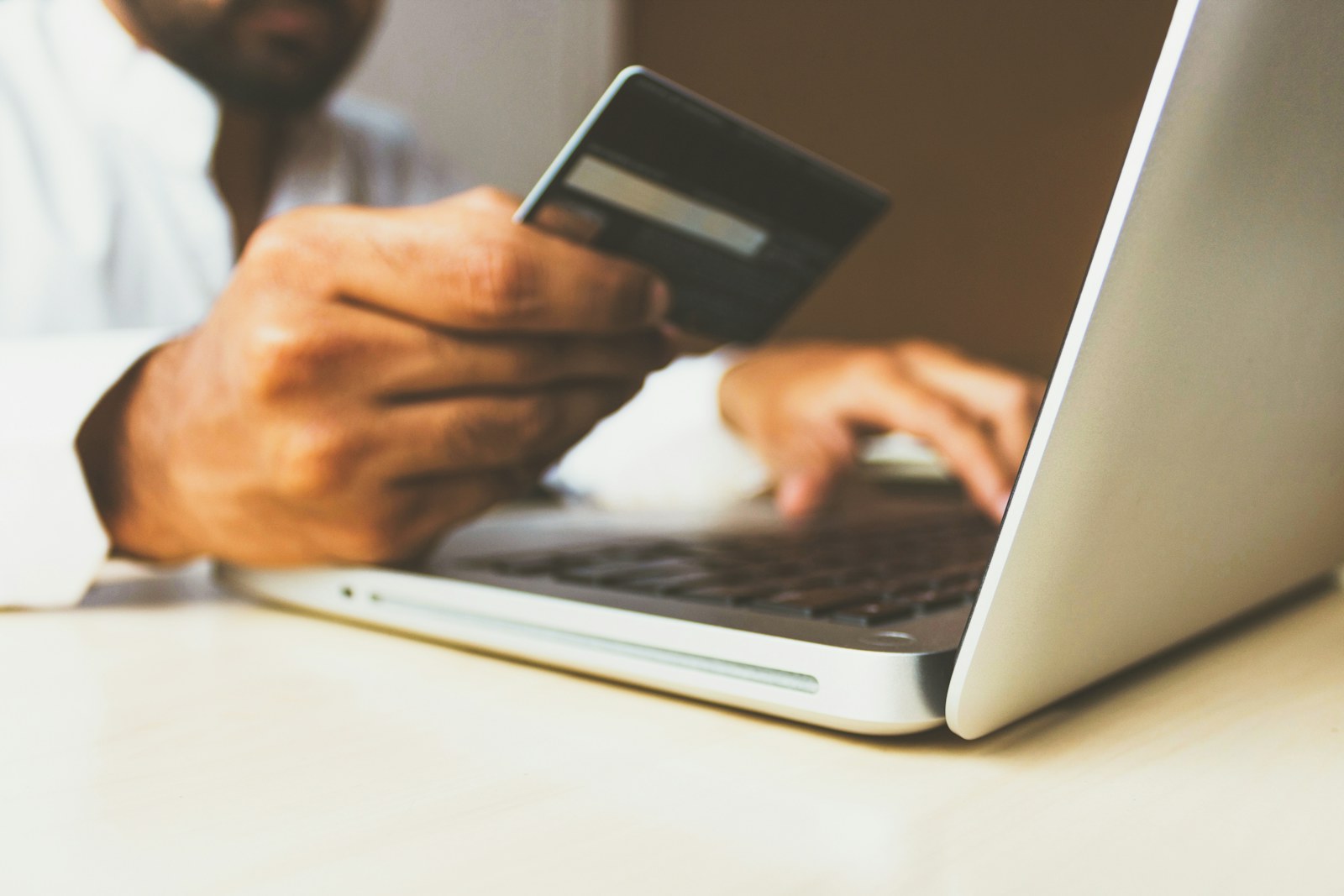 Paying online with a card